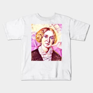 George Eliot Pink Portrait | George Eliot Artwork 12 Kids T-Shirt